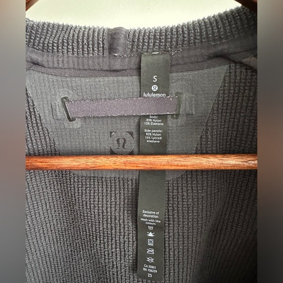 Lululemon Fleece Back Soft Shell Jacket Small Gray - Picture 6 of 9